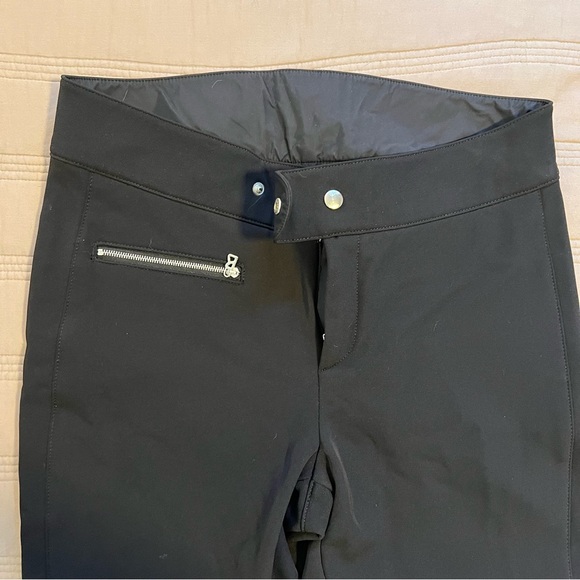 Bogner Black Snow Pants Flared with Zipper Details - Picture 3 of 7